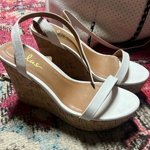 Lulus white wedges